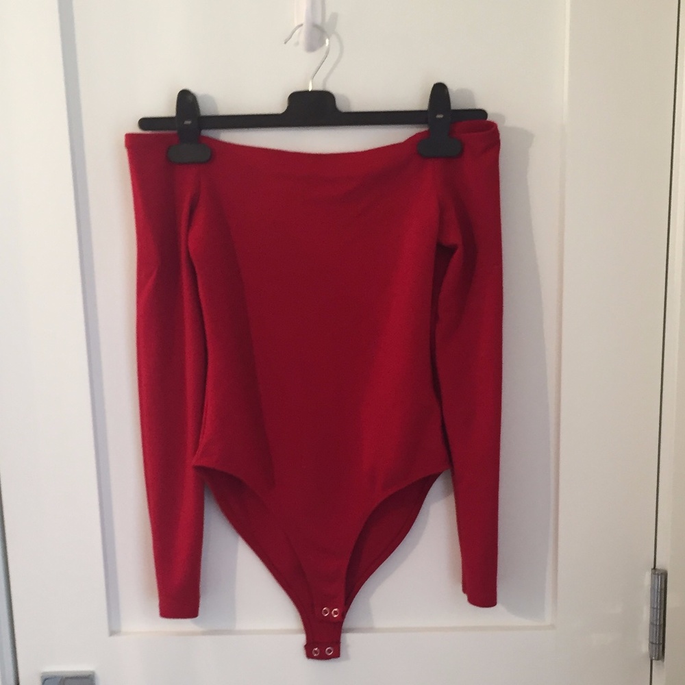 Red Forever 21 Bodysuit